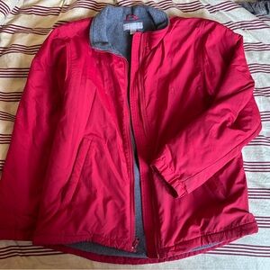 Nordstrom Red Jacket with Gray Interior